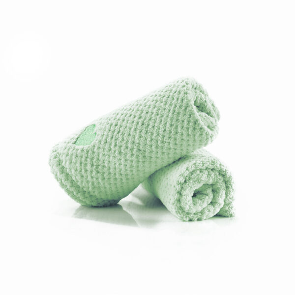 Mikrofiber håndklæde til hår - Grøn - Yuaia