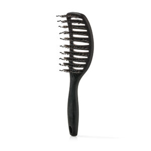 Curvy Brush - Hårbørste med vildsvinehår - Soft black - Yuaia