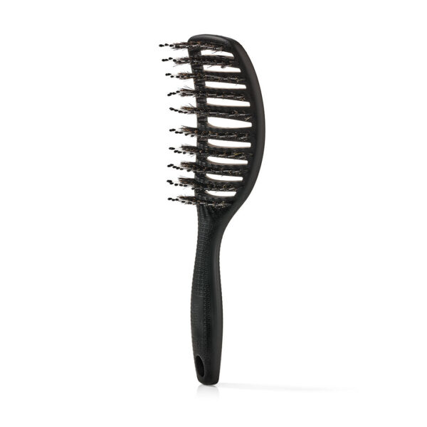 Curvy Brush - Hårbørste med vildsvinehår - Soft black - Yuaia
