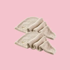 Mikrofiber håndklæde til hår - Sand 2 stk - Spar 15% - Yuaia