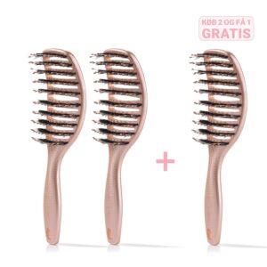 Curvy Brush Køb 2 stk, få 1 stk gratis - 2 stk Shiny Rose + 1 stk gratis - Yuaia