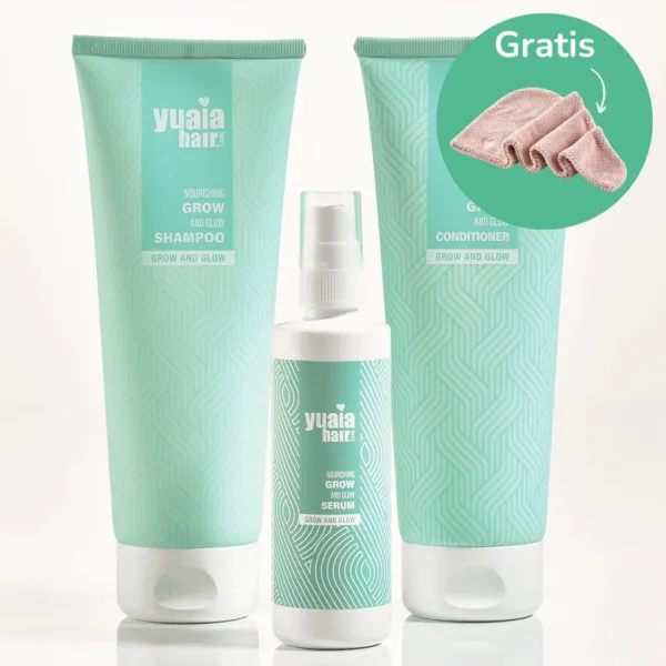Grow and Glow Serien + Gratis hårhåndklæde - Yuaia