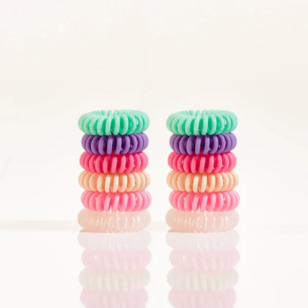 Hair Rings 6-pack - Candy 2 stk (spar 11%) - Yuaia