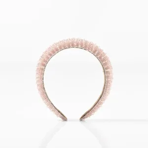 Hårbøjle - Glimmer - Rosa med sten - Yuaia Haircare