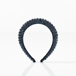 Hårbøjle - Glimmer - Navy med sten - Yuaia Haircare