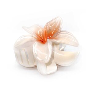 Blomster hårklemme - Peachy - Yuaia Haircare