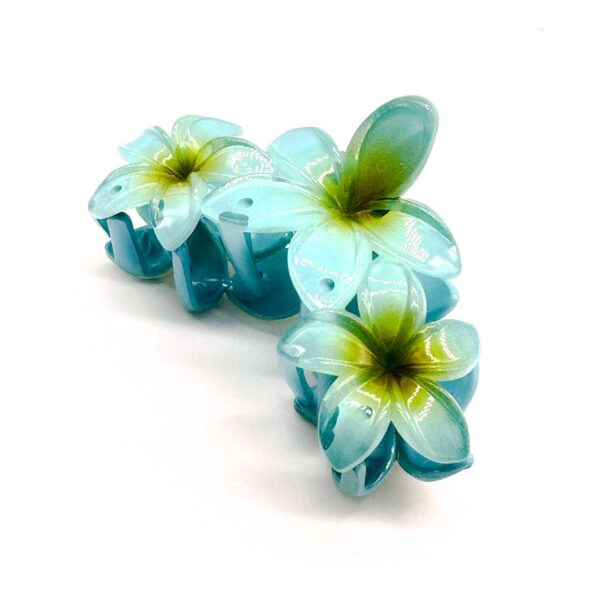 Blomster hårklemme - Ocean stor - Yuaia Haircare