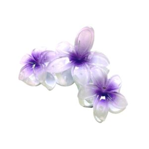 Blomster hårklemme - Lavender stor - Yuaia Haircare