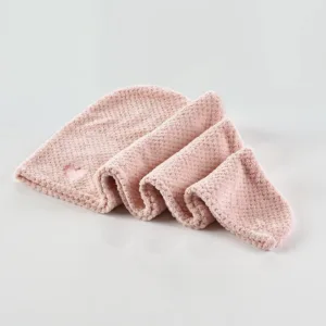 Mikrofiber håndklæde til hår - Rosa - Yuaia