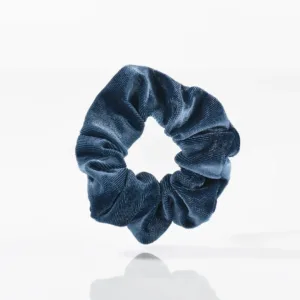 Velour Scrunchies - Blå - Yuaia