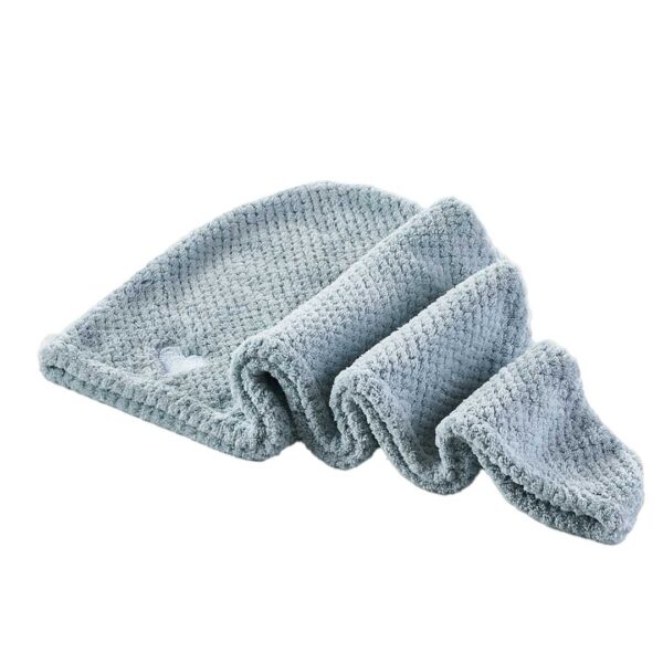 Mikrofiber håndklæde til hår - Lyseblå - Yuaia