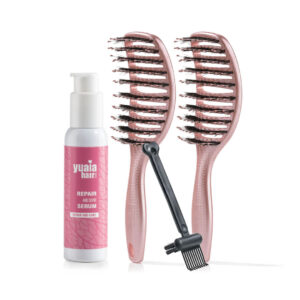 Ultimative mor og datter sættet - 2 stk Shiny Rose (Gratis hårserum og cleaning brush) - Yuaia