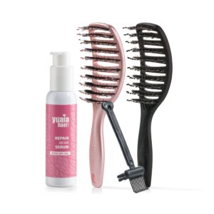 Ultimative mor og datter sættet - Shiny Rose + Soft Black (Gratis hårserum og cleaning brush) - Yuaia