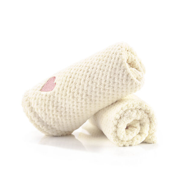 Mikrofiber håndklæde til hår - Pudder 2 stk - Spar 15% - Yuaia