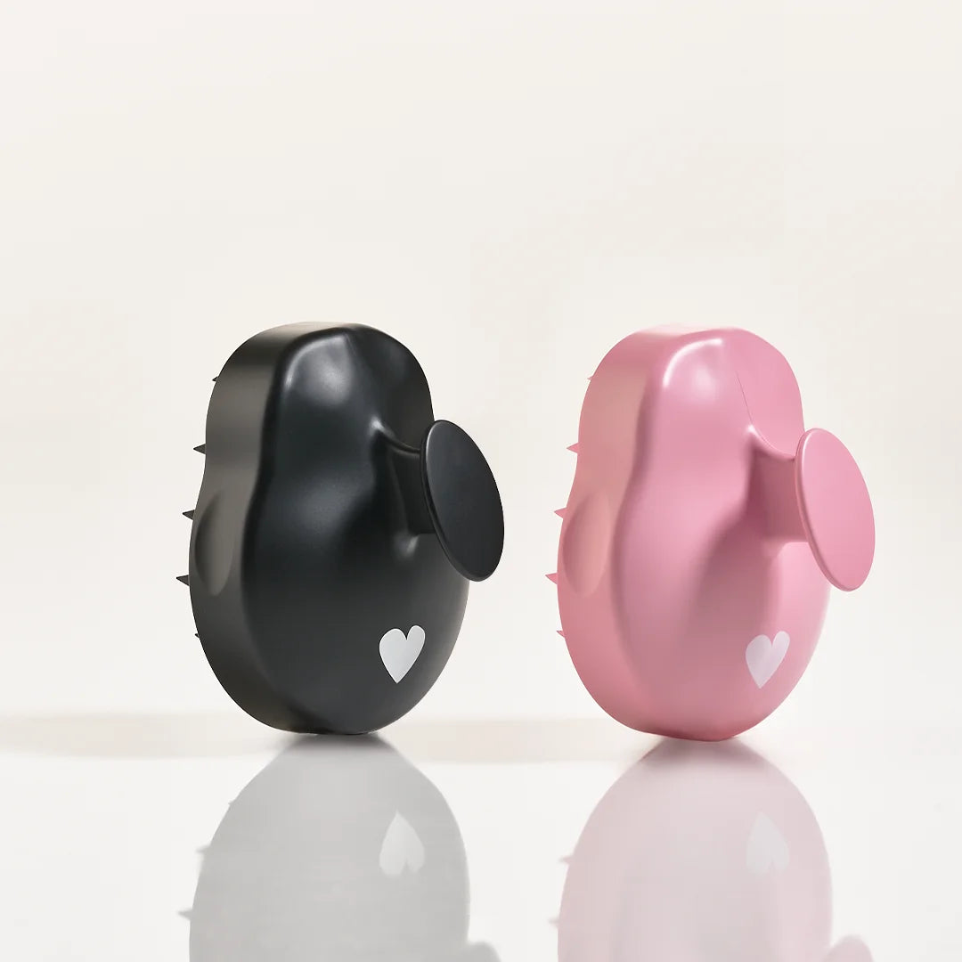 Deep Scalp Brush - Hovedbundsbørste - Sort + Pink (Spar 11%) - Yuaia
