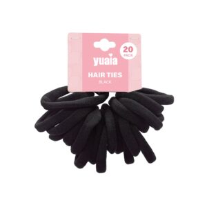 Hårelastikker, 20 stk - Sort - Yuaia Haircare