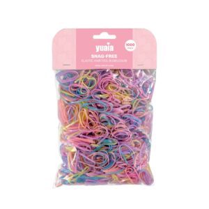Snag-free hårelastikker, 1000 stk - Pastel - Yuaia Haircare