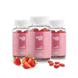 Hårvitaminer - 3 stk (3 måneders forbrug) - anbefales - Yuaia