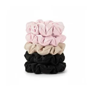 5-pak Soft Satin Scrunchies Medium - Blush - Yuaia