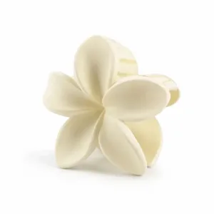 Blomster hårklemme - Hvid - Yuaia Haircare