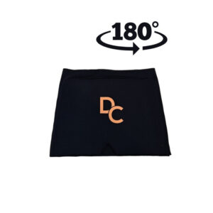 Migrænemaske - Sort halvmaske 180° - DeluxeCare