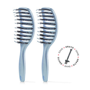 2 stk. Curvy Brush + Gratis Gave - 2 stk Sky Blue (Spar 23%) + Gratis Cleaning Brush - Yuaia